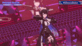 a video game character is performing a song called sweetest scarlet baby you 're on my mind all of the time