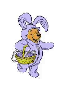 Happy Easter Pooh GIF - Happy Easter Pooh Costume GIFs