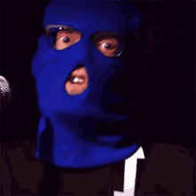 Shocked Intruder Blue GIF - Shocked Intruder Blue Masked Intruder GIFs