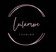 a black background with a pink circle and the words lulumore fashion