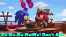 Sonic Prime Knuckles GIF - Sonic Prime Knuckles Ha Ha Ha Ha Ha Dont Ask GIFs
