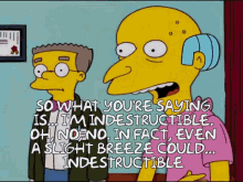 indestructable mr burns the simpsons health exam fit as an