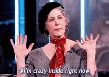 Melissa Mcbride Crazy GIF - Melissa Mcbride Crazy But On The Inside GIFs