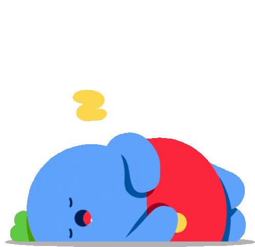 Gogi Is Fast Asleep Sticker - Gogi Zzz Sleeping Stickers