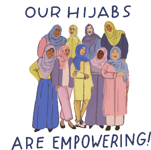Muslims Hijabi Sticker - Muslims Hijabi Empowering Stickers