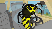 Wasp Driving A Car GIF - Wasp Driving Car GIFs