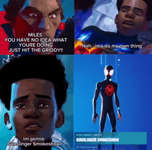 spiderman fornite immadomyownthing miles miles morales