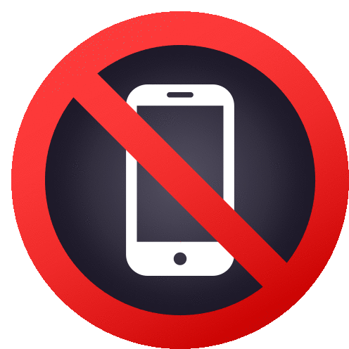 No Mobile Phones Symbols Sticker - No Mobile Phones Symbols Joypixels Stickers