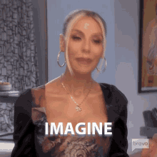 Imagine Real Housewives Of Beverly Hills GIF - Imagine Real Housewives Of Beverly Hills Think About It GIFs