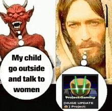 Jesus Satan GIF - Jesus Satan Women GIFs