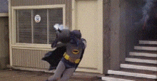batman running bomb nope no