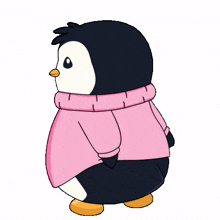 waiting penguin