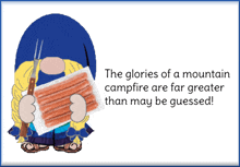Gnome Camping GIF - Gnome Camping Animated Cards GIFs