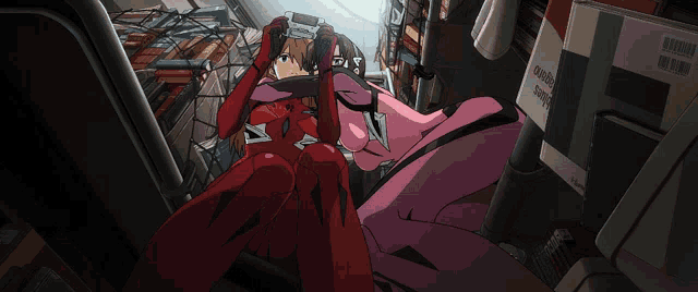 Asuka Burger King (GIF process & doodle piece) : r/evangelion