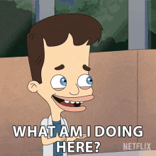 What Am I Doing Here Nick Birch GIF - What Am I Doing Here Nick Birch Big Mouth GIFs