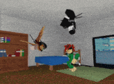 a gyro is hanging upside down in a room with spooncupcake156