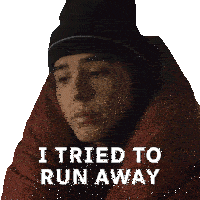 I Tried To Run Away Tomi Sticker - I Tried To Run Away Tomi Skymed Stickers