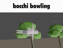 a cartoon of a person laying on their back with the words bocchi bowling below it