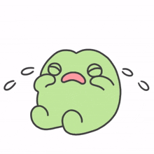 animal frog cute sad cry