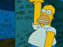 I Forgot My Pills GIF - Crazy Homer The Simpsons GIFs