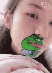 Pepe Face Paint GIF - Pepe Face Paint Frog GIFs