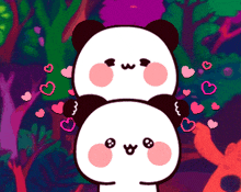 Panda Heart GIF - Panda Heart Stacked GIFs