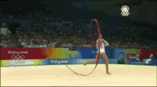 Anna Bessonova 2008 Olympics Aa Final- Ribbon GIF