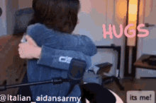 Aidan Hugs And Kisses Aidan Kisses And Hugs GIF - Aidan Hugs And Kisses Aidan Kisses And Hugs Italian_aidansarmy GIFs