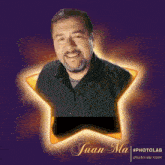 a picture of a man with the name juan ma on the bottom