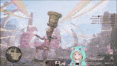 a video game screen shows a girl in a shark hoodie