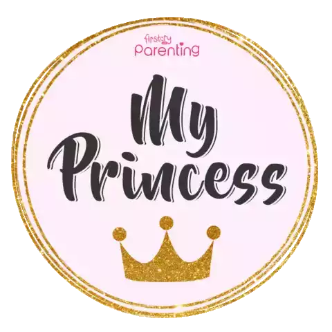 Filha Princesa Minha My Princess Sticker - Filha Princesa Minha My Princess Crown Stickers