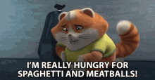 im really hungry for spaghetti and meatballs gatto affamato spaghetti meatballs hungry
