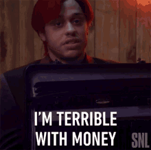 Im Terrible At Money Saturday Night Live GIF - Im Terrible At Money Saturday Night Live Im Bad With Money GIFs