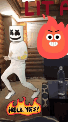 Marshmello Hell Yes GIF - Marshmello Hell Yes Ghost GIFs