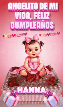 an angelito de mi vida feliz cumpleanos poster