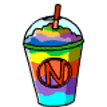 Neopets Neopets Slushie GIF - Neopets Neopets Slushie Rainbow Slushie GIFs