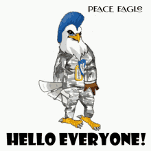 Peace Eagle Hello Everyone GIF - Peace Eagle Hello Everyone GIFs