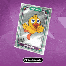 a card with a cartoon duck on it that says decisive duck