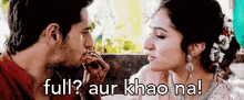 Shraddha Kapoor Feeding Sid Malhotra GIF - Kha Shraddha Sid GIFs