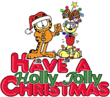 merry christmas seasons greetings have a holly jolly christmas garfield