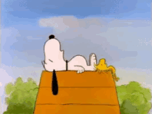 寝る　ねる　スヌーピー　すぬーぴー GIF - Snoopy Woodstock Sleeping GIFs