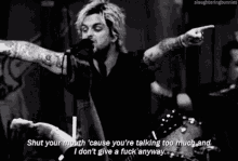 Green Day Singing GIF - Green Day Singing Shut Your Mouth GIFs