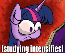 Studying Intensifies GIF - My Little Pony Mlp Studying GIFs