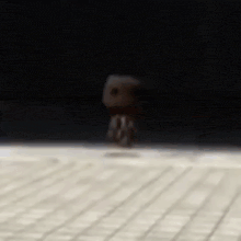 a cartoon character is flying through the air .