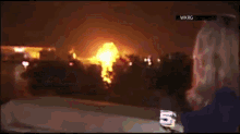 Two Natural Gas Barges In Mobile, Ala., Suffered A Series Of Explosions. GIF - GIFs