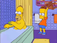 Bart Hitting Homer - The Simpsons GIF - The Simpsons Doh Homer Simpson GIFs