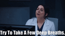 Greys Anatomy Amelia Shepherd GIF - Greys Anatomy Amelia Shepherd Deep Breaths GIFs