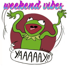 Weekend Vibes GIF - Weekend Vibes Kermit GIFs
