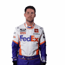 pointing right denny hamlin nascar to the right over there