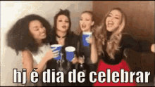 Hoje é Dia De Celebrar GIF - Little Mix Cheers Celebrate GIFs